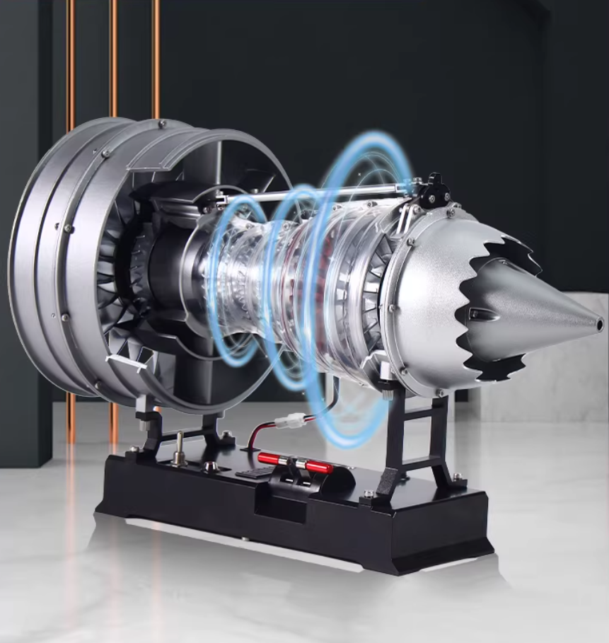 【大】全金属涡扇发动机模型|锂电池|拼装|可定制|送钛合金钥匙扣