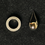 锆基非晶合金水滴|纯钛底座|可能是世界上最光滑的水滴