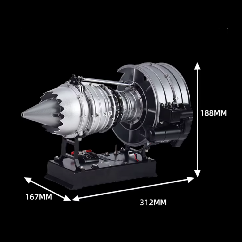 【大】全金属涡扇发动机模型|锂电池|拼装|可定制|送钛合金钥匙扣