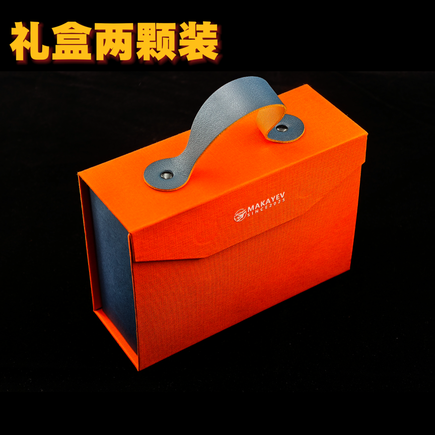 钛合金文玩核桃|3D打印|创意礼盒装送礼|送支奴干直升机叶片
