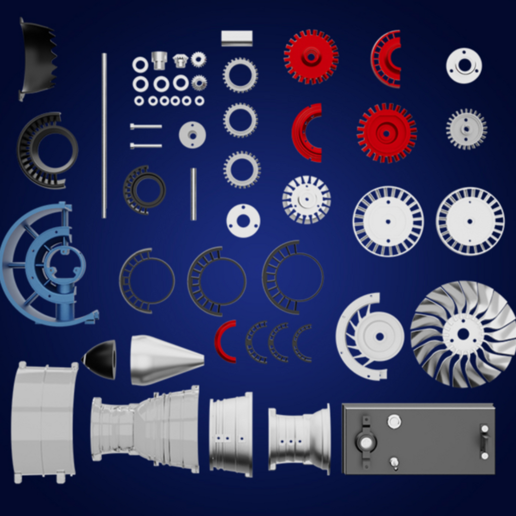 【小】全金属涡扇发动机模型|锂电池|拼装|可定制|送钛合金钥匙扣